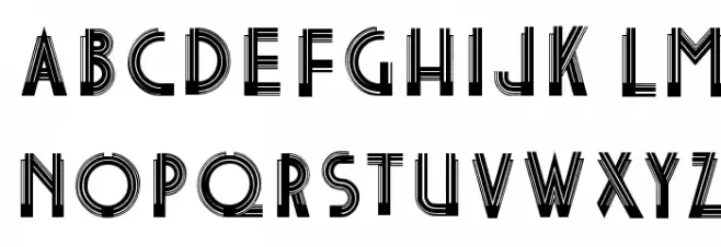 ArtNouveauCaps フォント 大文字