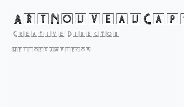 ArtNouveauCaps Business Card