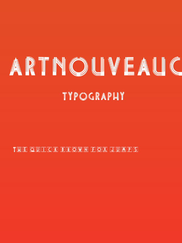 ArtNouveauCaps Poster