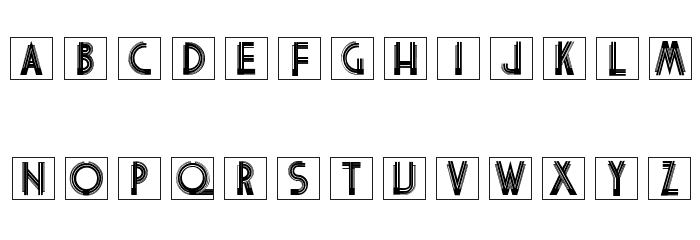 ArtNouveauCaps Font LOWERCASE