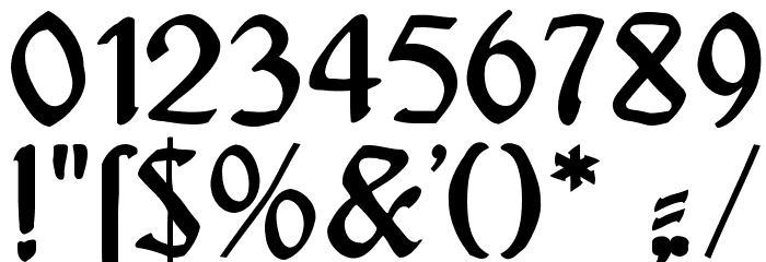 ArtNoveauDecadente Font OTHER CHARS