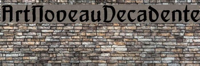 ArtNoveauDecadente Font examples