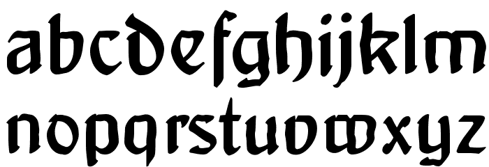 ArtNoveauDecadente Font LOWERCASE