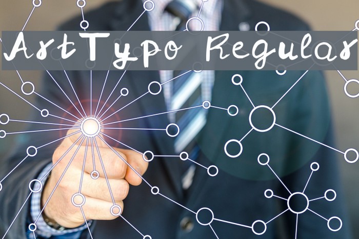 ArtTypo Regular Font examples