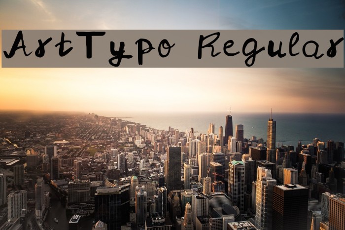 ArtTypo Regular Font examples