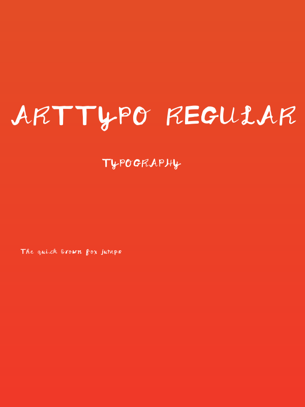 ArtTypo Regular Poster