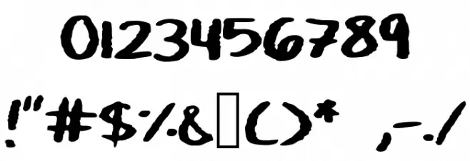 Art_Class Font OTHER CHARS