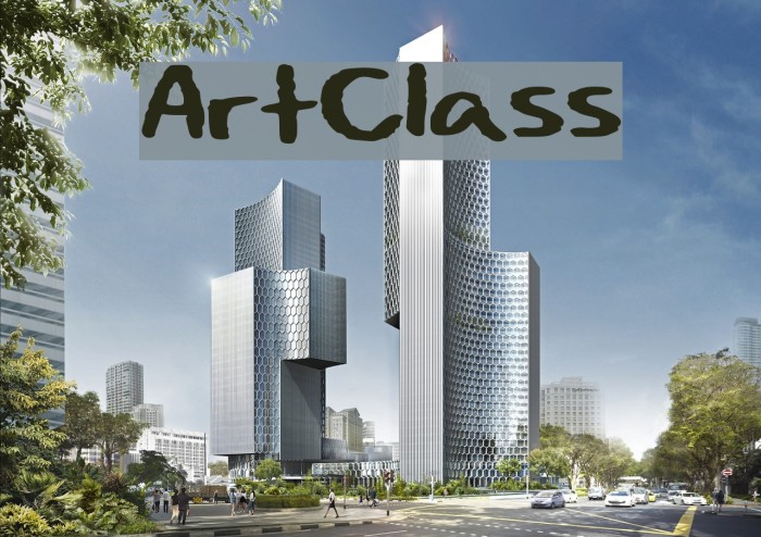Art_Class Font examples