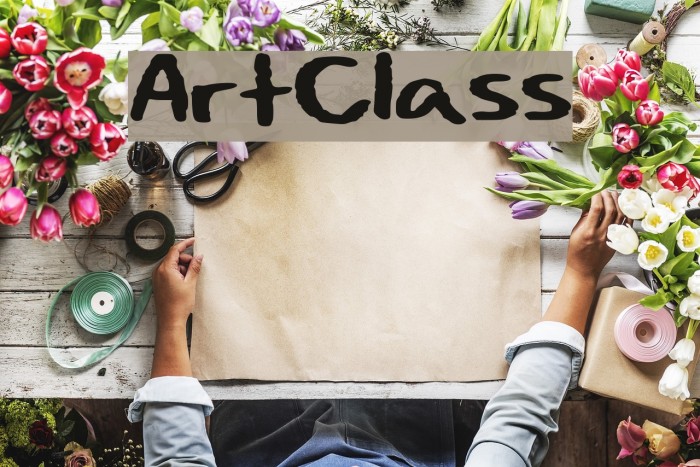 Art_Class Font examples