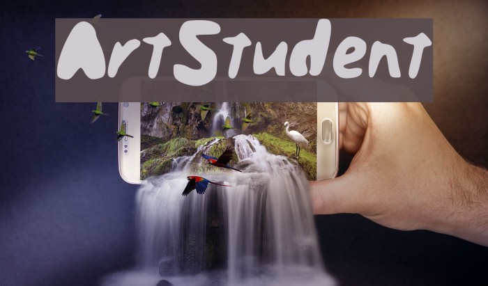 Art_Student Font examples