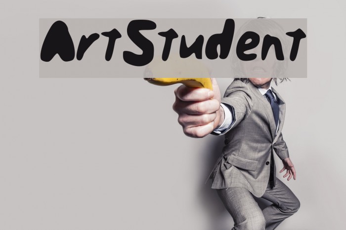Art_Student Font examples