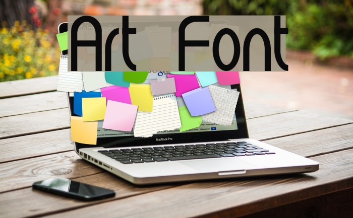 Art Font examples