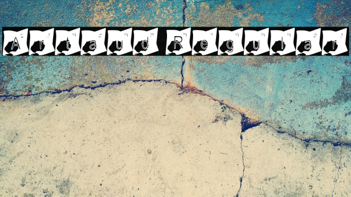 Artaud Regular Example 1