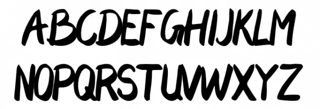 Artdraws Demo Font Litere mari