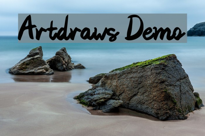 Artdraws Demo Font examples