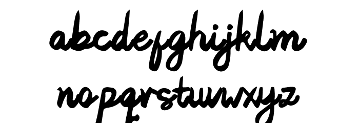 Artdraws Demo Font LOWERCASE