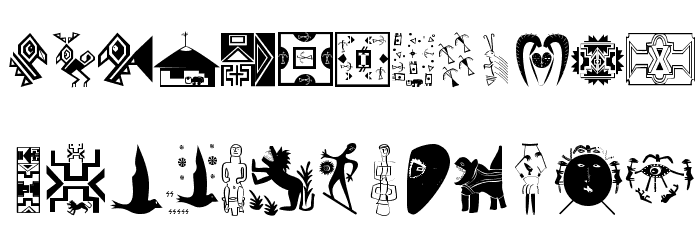 ArteAfrique Font LOWERCASE