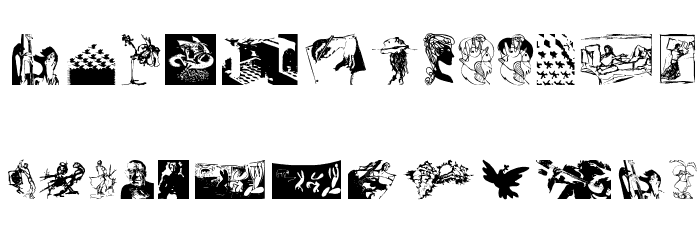 ArteVectoria Font LOWERCASE