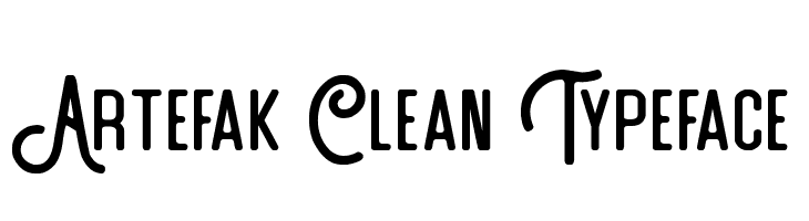Artefak Clean Typeface  Free Fonts Download