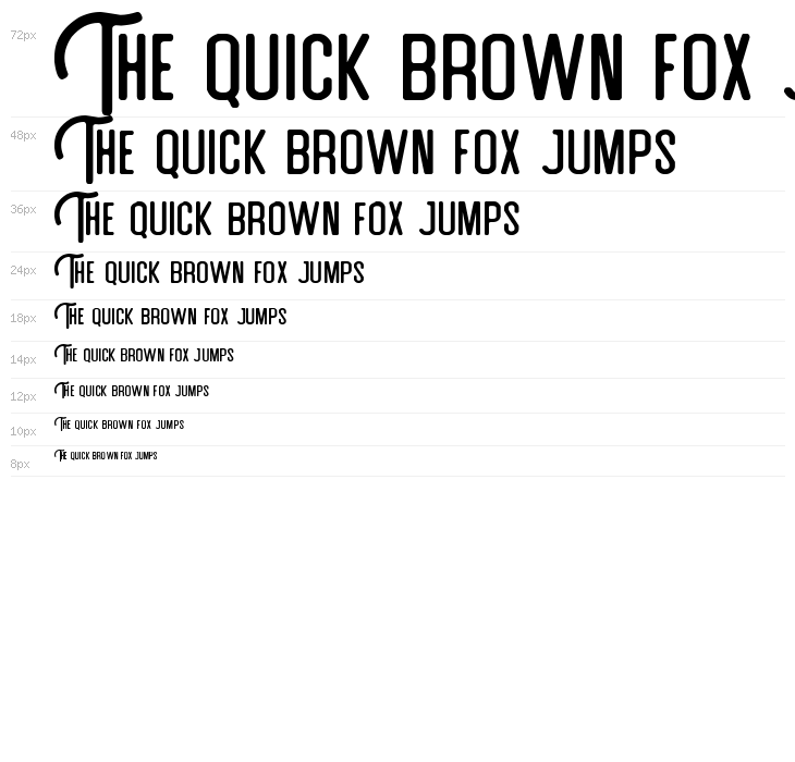 Artefak Clean Typeface Waterfall