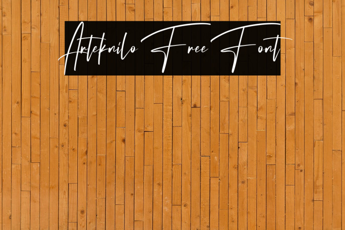 Arteknilo Free Font Example 2