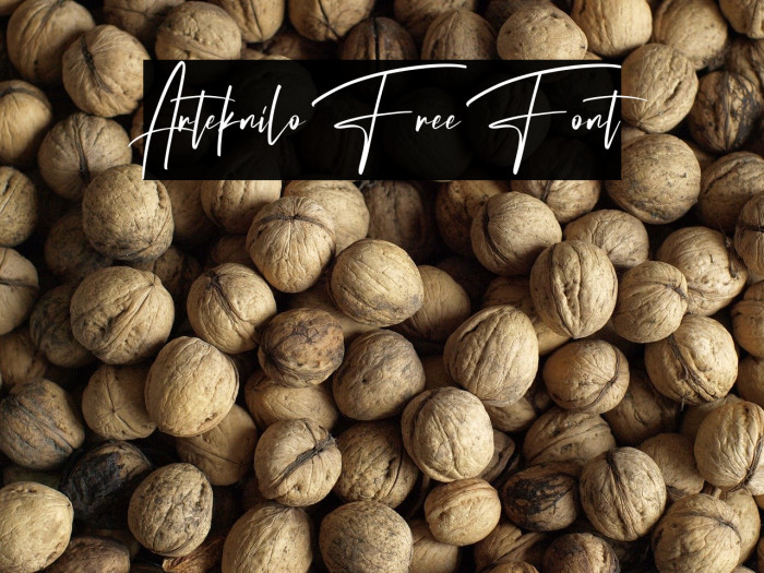 Arteknilo Free Font Example 3