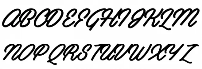 Artely Inks PERSONAL USE 字体 大写