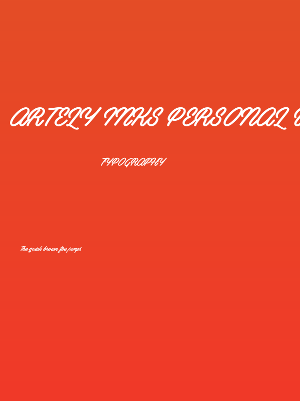 Artely Inks PERSONAL USE Poster