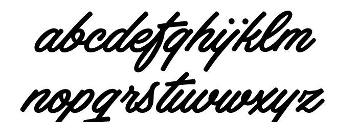 Artely Inks PERSONAL USE Font LOWERCASE