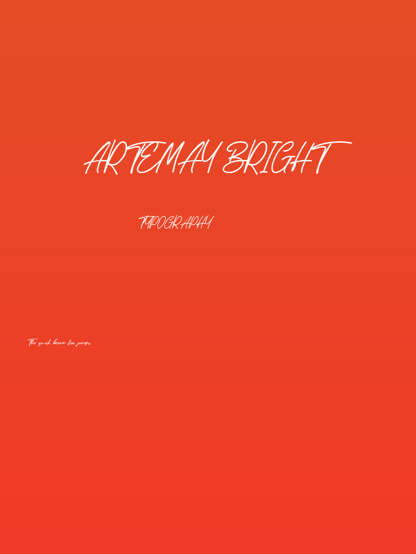 Artemay Bright Poster