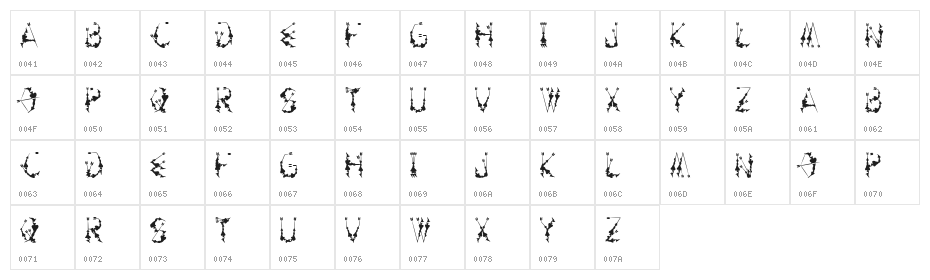 Artemis Curse Character Map
