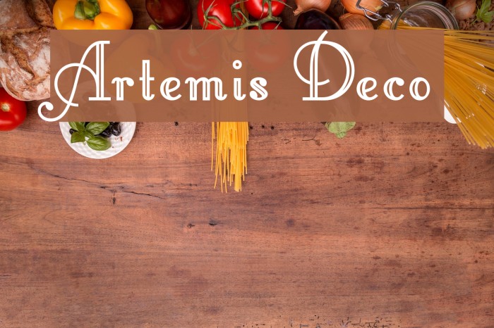 Artemis Deco Fonte examples