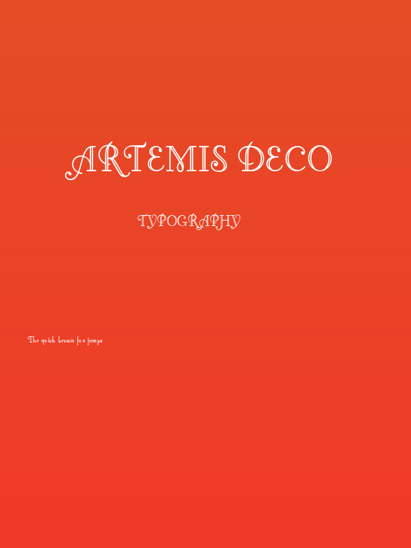Artemis Deco Poster