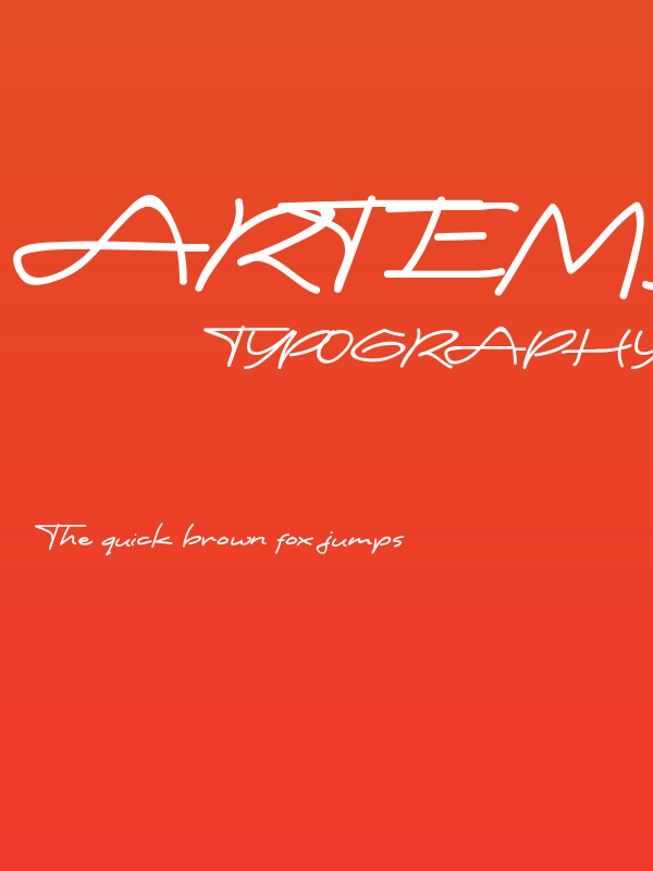 Artemis Sans Free Poster