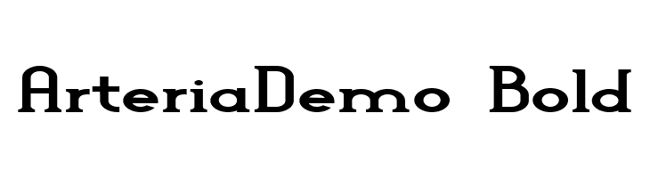 Arteria-Demo Bold Font