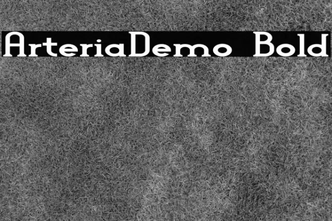 Arteria-Demo Bold Шрифта examples