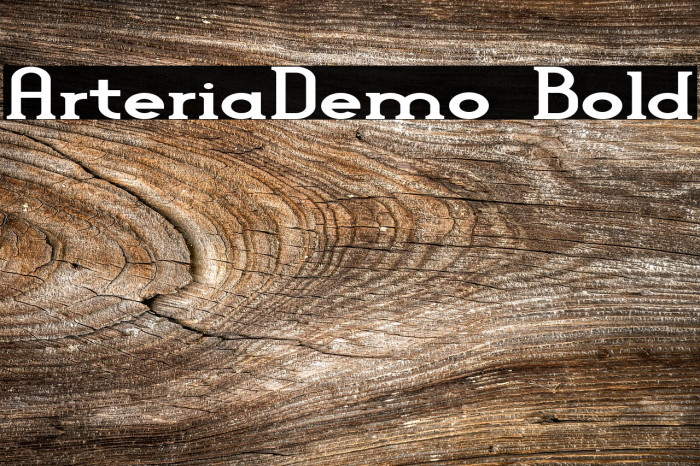 Arteria-Demo Bold Font examples