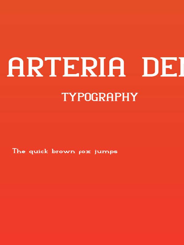 Arteria-Demo Bold Poster