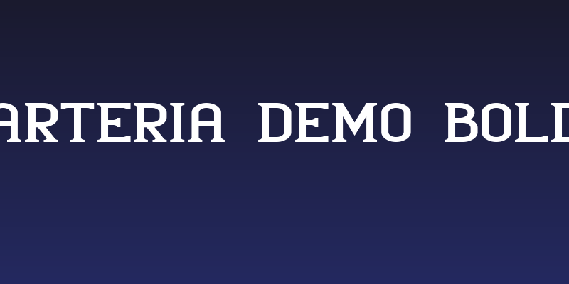 Arteria-Demo Bold Social Header