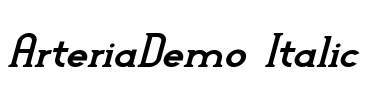 Arteria-Demo Italic Fuentes