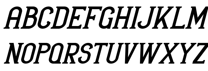 Arteria-Demo Italic Schriftart Groß