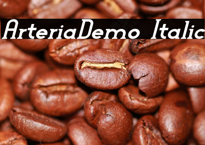 Arteria-Demo Italic Font examples