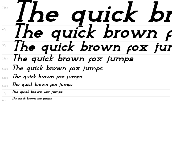 Arteria-Demo Italic Waterfall