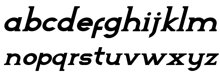 Arteria-Demo Italic Font LOWERCASE