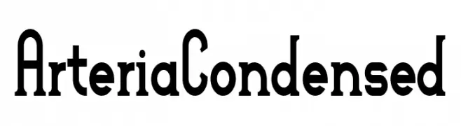 ArteriaCondensed  Frei Schriftart Herunterladen