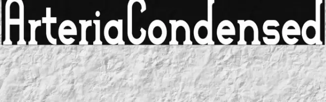 ArteriaCondensed Font examples