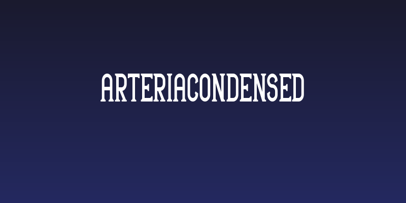 ArteriaCondensed Social Header