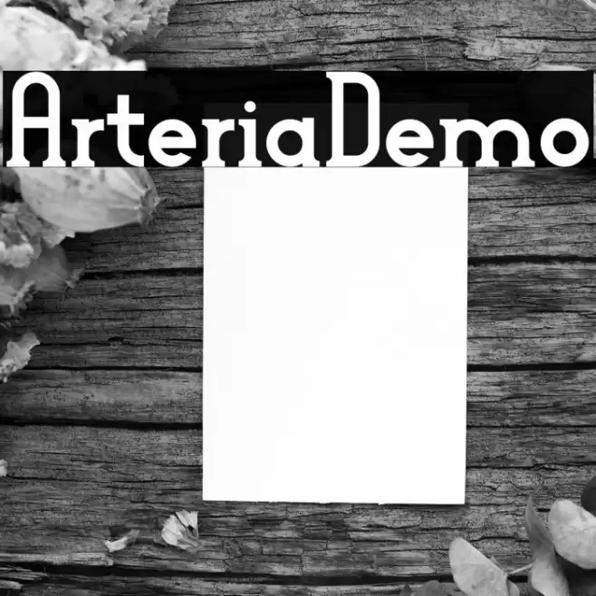 ArteriaDemo Font examples