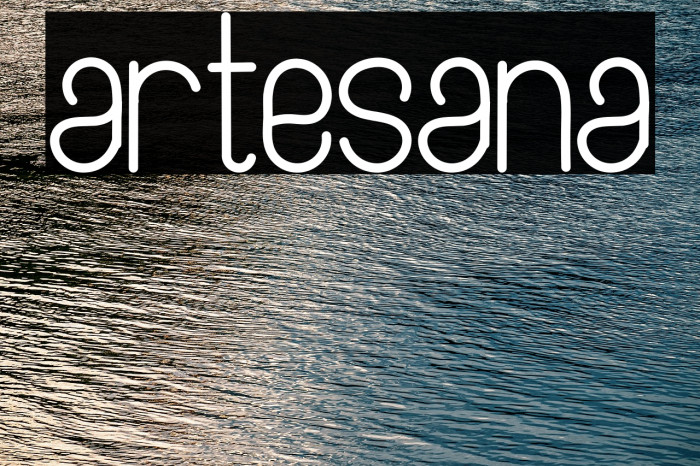 Artesana फ़ॉन्ट examples