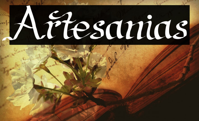 Artesanias Font examples